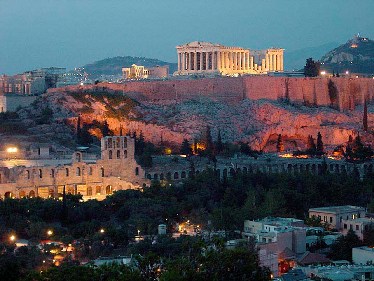 Acropolis at Night - Athens - Aaron Bulkley