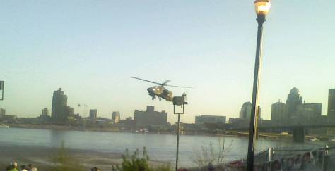 Helicopter at Thunder, Jeffersonville, Indiana